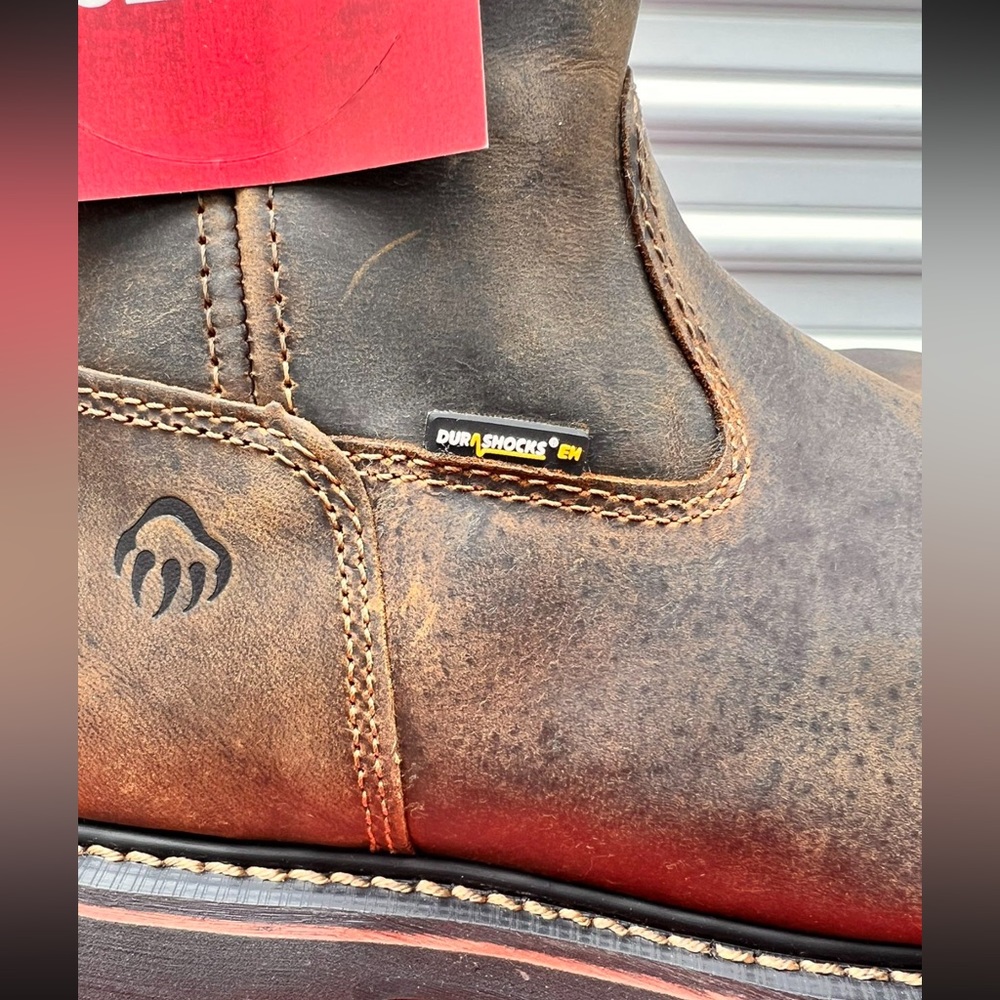 Wolverine Work Boots Brek Wellington Steel Toe WP Slip Resistant Men’s 11.5 Wide - Picture 6 of 8